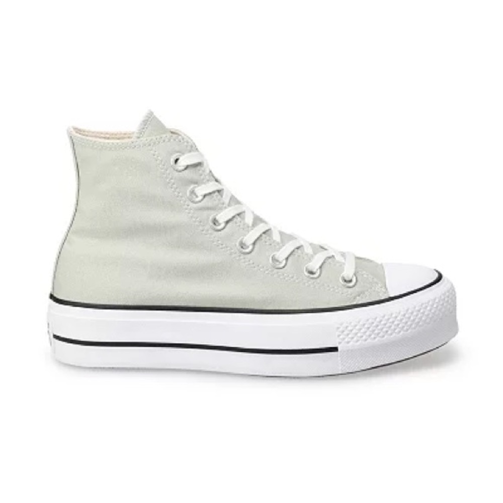Sage Green Platform Converse